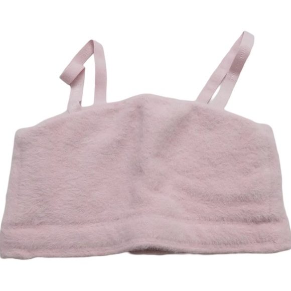 Gymshark x Whitney Simmons fuzzy light lilac sports bra Medium - Picture 1 of 8